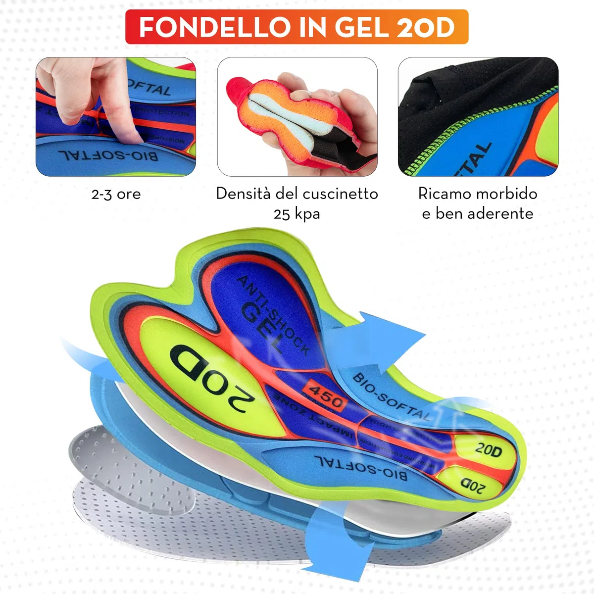 Completo Ciclismo Uomo - Abbigliamento Ciclismo Uomo con 12D Imbottitura in Gel - Maglia Ciclismo Uomo, Pantaloni Ciclismo Uomo, Ciclismo Uomo, Completo Ciclismo Uomo Estivo.…