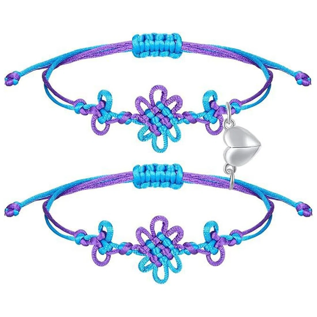 2 Pezzi Braccialetti KPOP Cosplay Hunter – Bracciale dell'Amicizia Intrecciato Regolabile in Stile Hunter, Ideale per Anime, Feste e Halloween