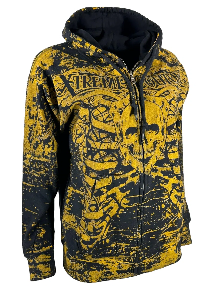 Xtreme Couture By Affliction Anatomy - Felpa con cappuccio e cerniera, da donna