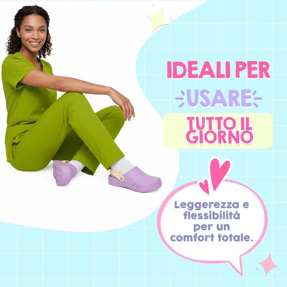 Nurse is Love Sabots Femme - Sabots Eva Légers, Chaussures Casual Mode | Cadeau Original pour Elle | Design Amusant - PT IT