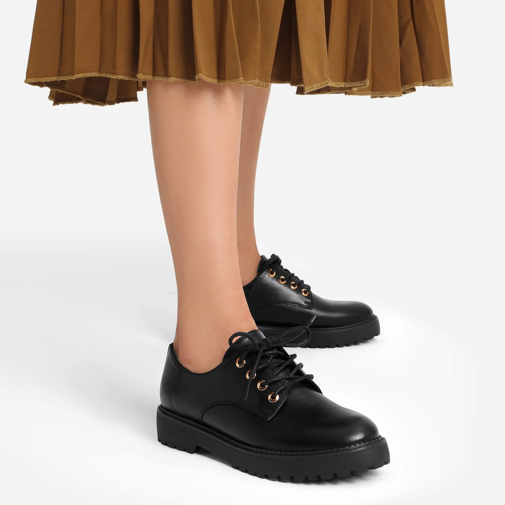 DREAM PAIRS Scarpe Eleganti Classiche da Donna con Cinturino a T e Tacco Oxford,Size 37,Nero/Pu,SDOX2202W-E