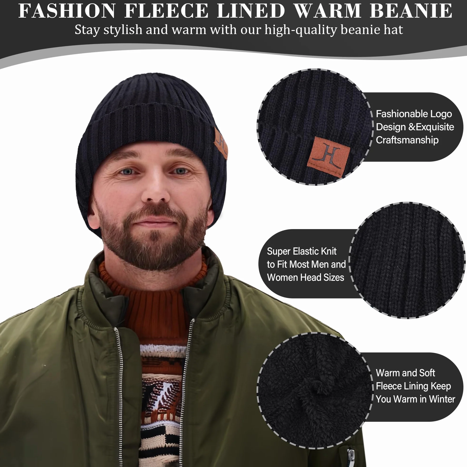 Bequemer Laden Uomo Donna Inverno Cappello Long Sciarpa Touchscreen Guanti Set Berretto Scaldacollo Guanti Set con Fodera in Pile