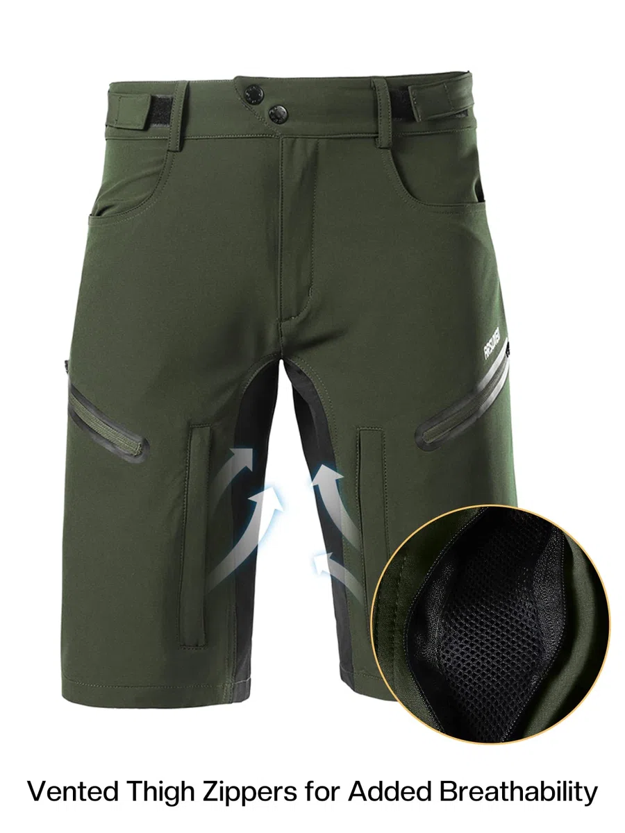 ARSUXEO Pantaloncini da Ciclismo Uomo
