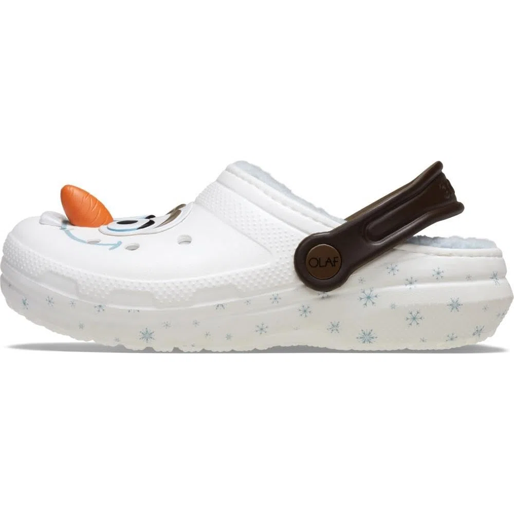 Crocs Frozen Olaf Lined Classic Clog T, Zoccoli Unisex - Bambini e Ragazzi