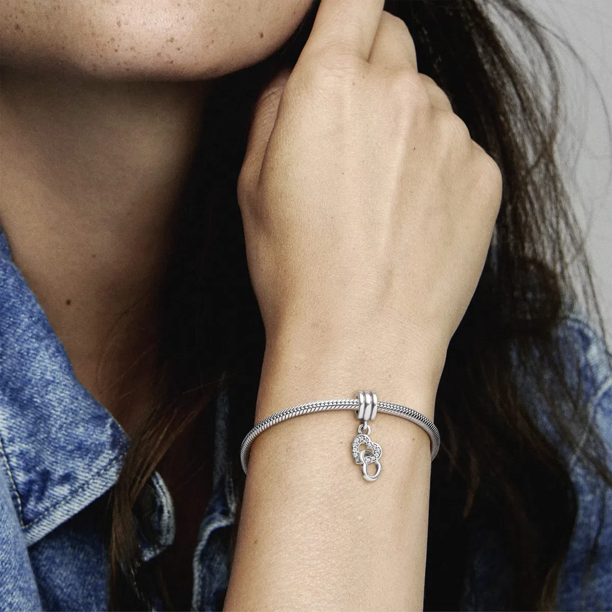 PANDORA - Charm pendenti cuore scintillante