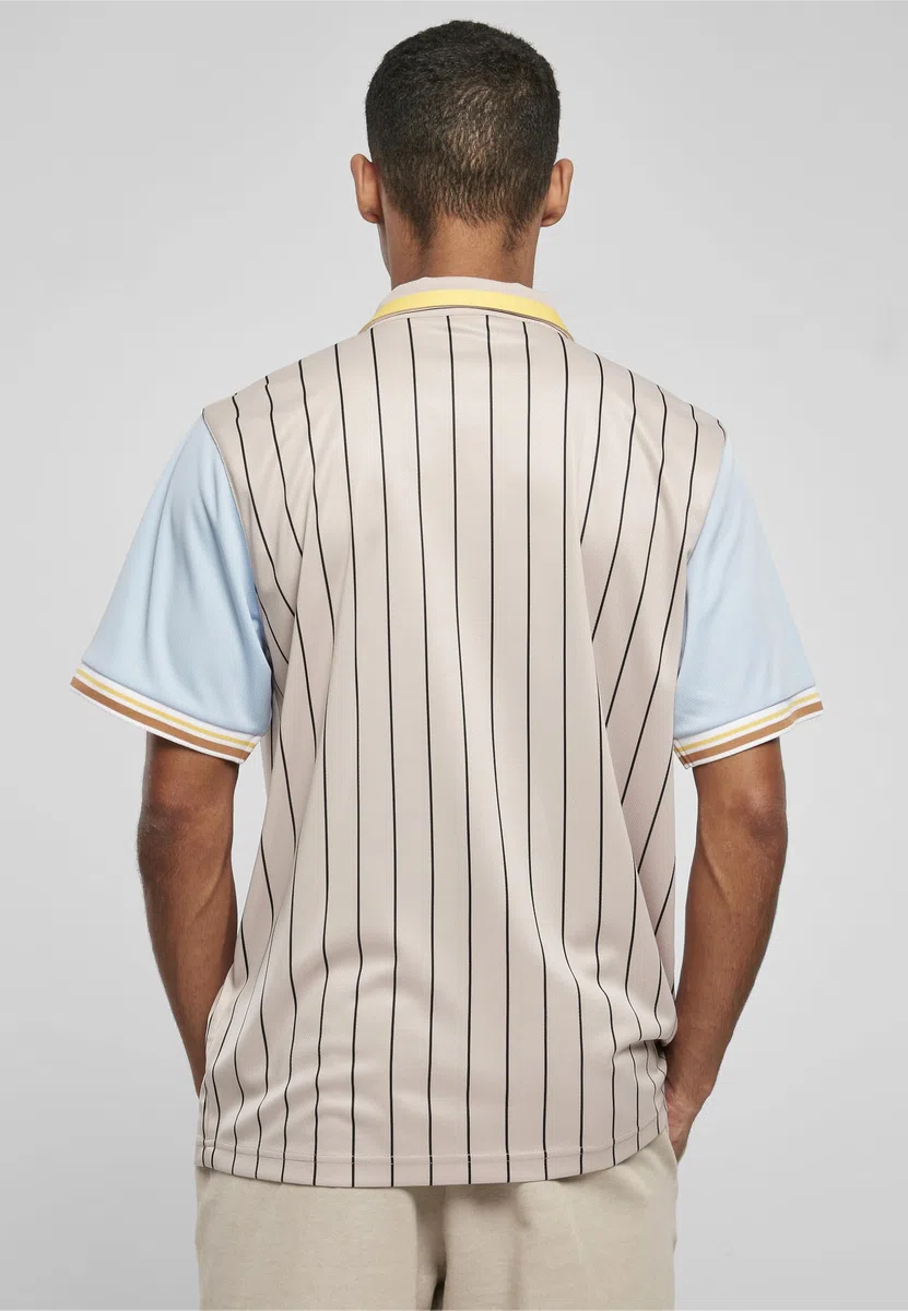 Karl Kani Varsity Pinstripe Baseball Shirt Unisex