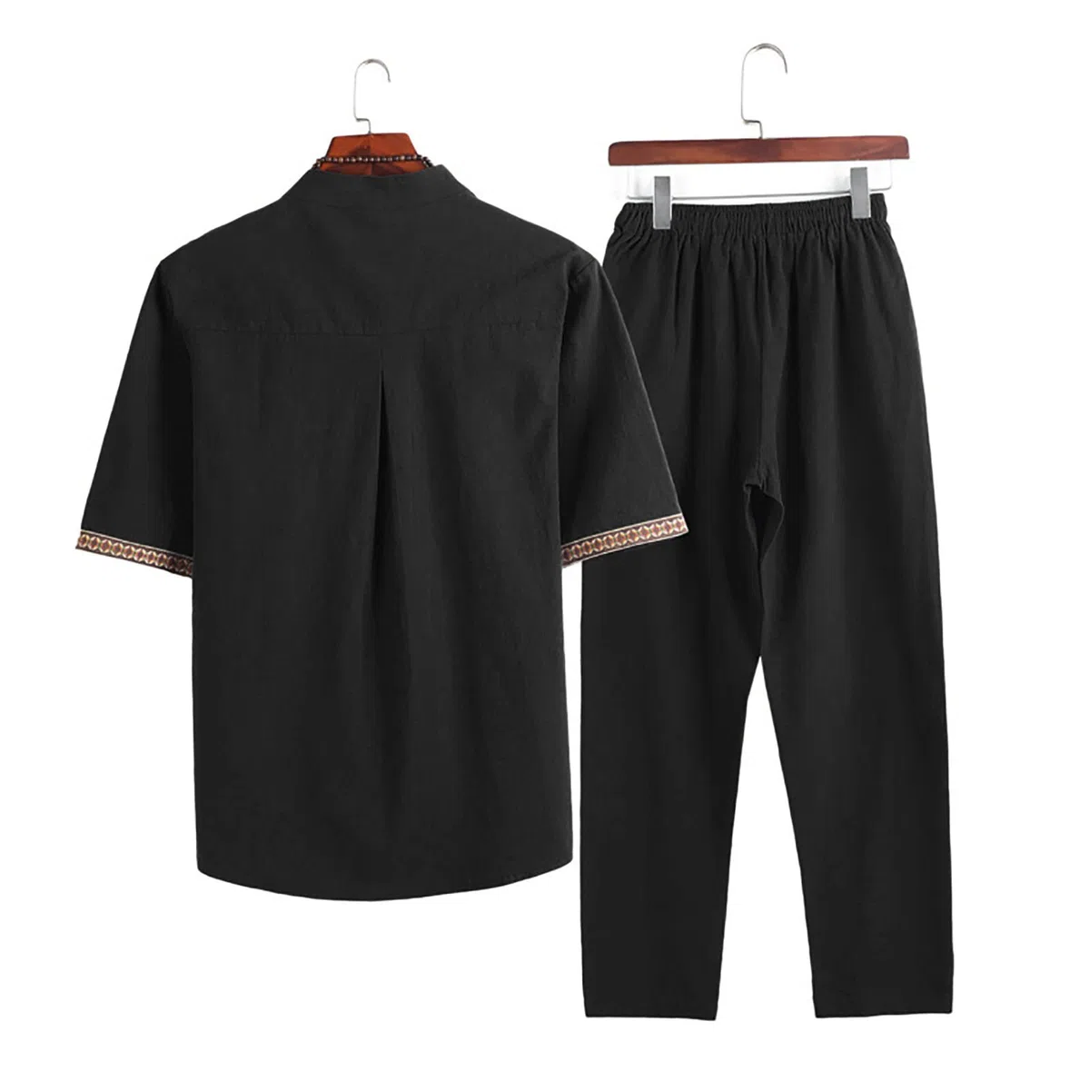 Generico Abbigliamento da Uomo in Puro Cotone Tai Chi Uniforme Uomo Kung Fu Abbigliamento a Maniche Lunghe Cinese Tradizionale Vestiti Tradizionali