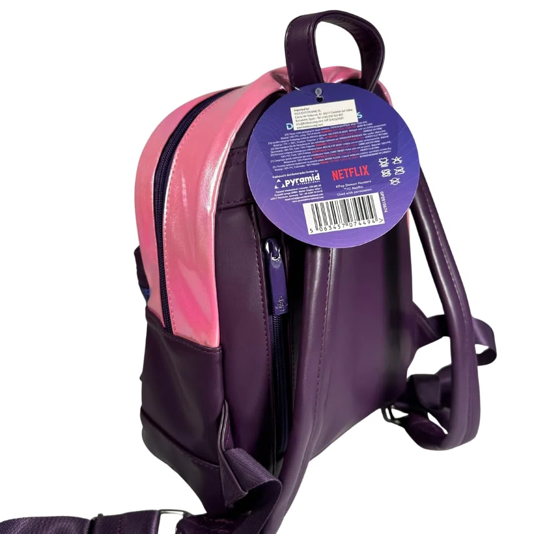K-Pop Demon Hunters Huntrix - Zaino alla moda con licenza ufficiale Trendy per scuola, università e viaggio, con cinghie regolabili