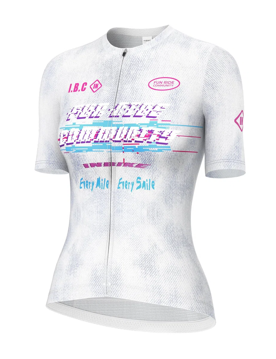 INBIKE Maglia Ciclismo Donna Maglia MTB Estivo Maglietta Bici Maniche Corte Tessuto a Rete Traspirante Leggero