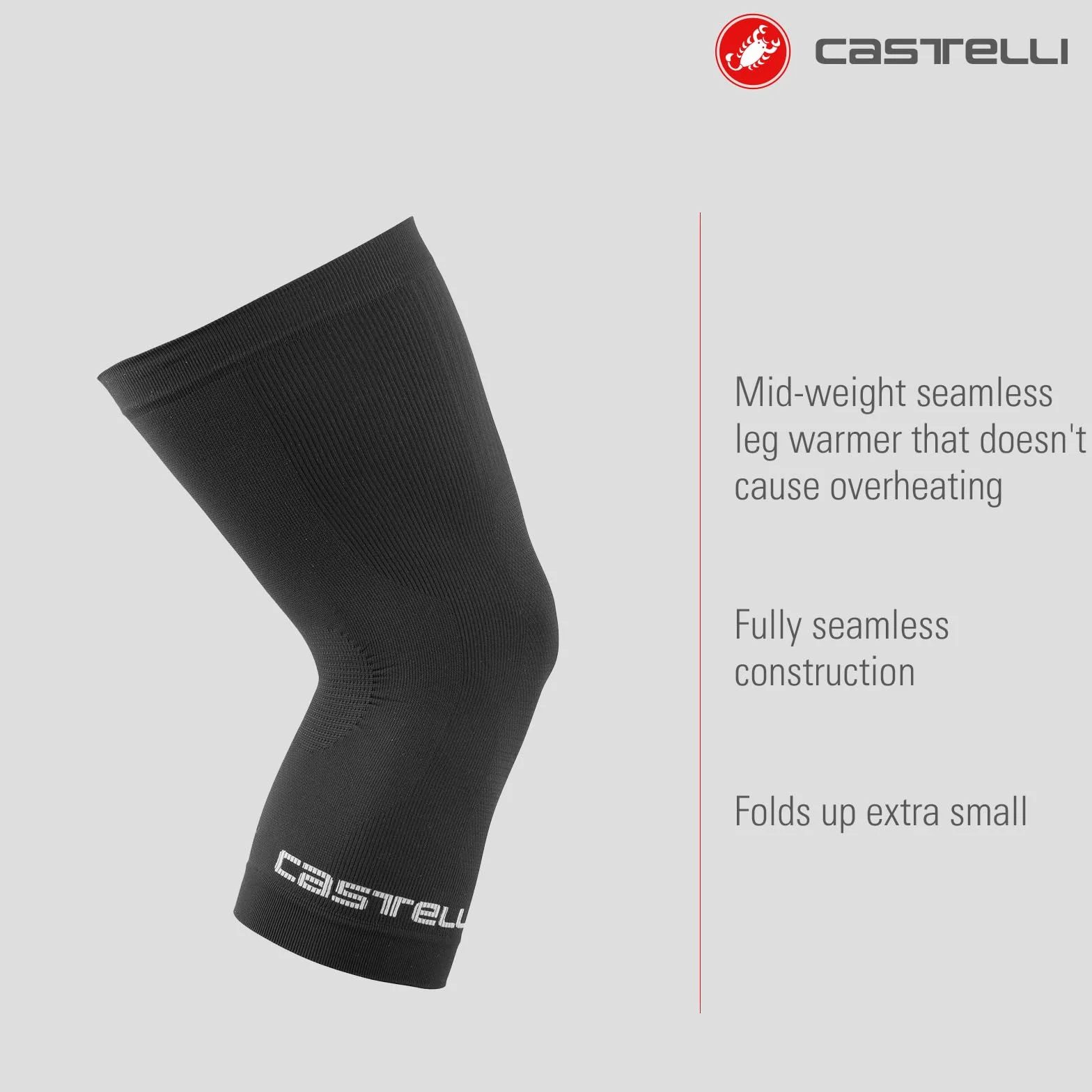 CASTELLI Pro Seamless Knee Warmer Scaldamuscoli Unisex - Adulto (Pacco da 1)