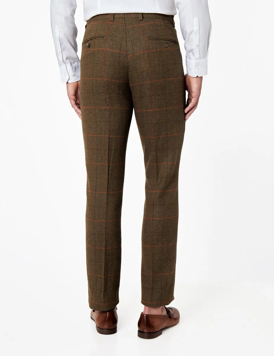 Xposed Pantaloni da Uomo Tweed retrò astuto su Misura Herringbone su Misura Acquista 1920S Pantaloni in Stile Vintage