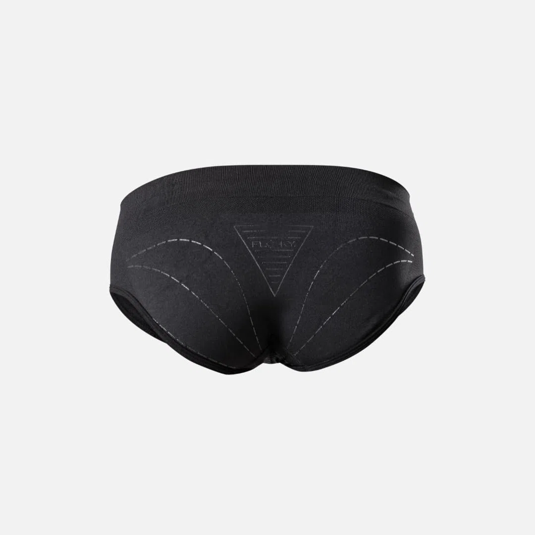 FLOKY Slip Uomo Corelift. Intimo biomeccanico. Multisport. Supporto e stabilità Funzionale specifico per Anatomia Maschile. Migliora la stabilità Muscolare ed Il Recupero Post Allenamento. Nero L-XL