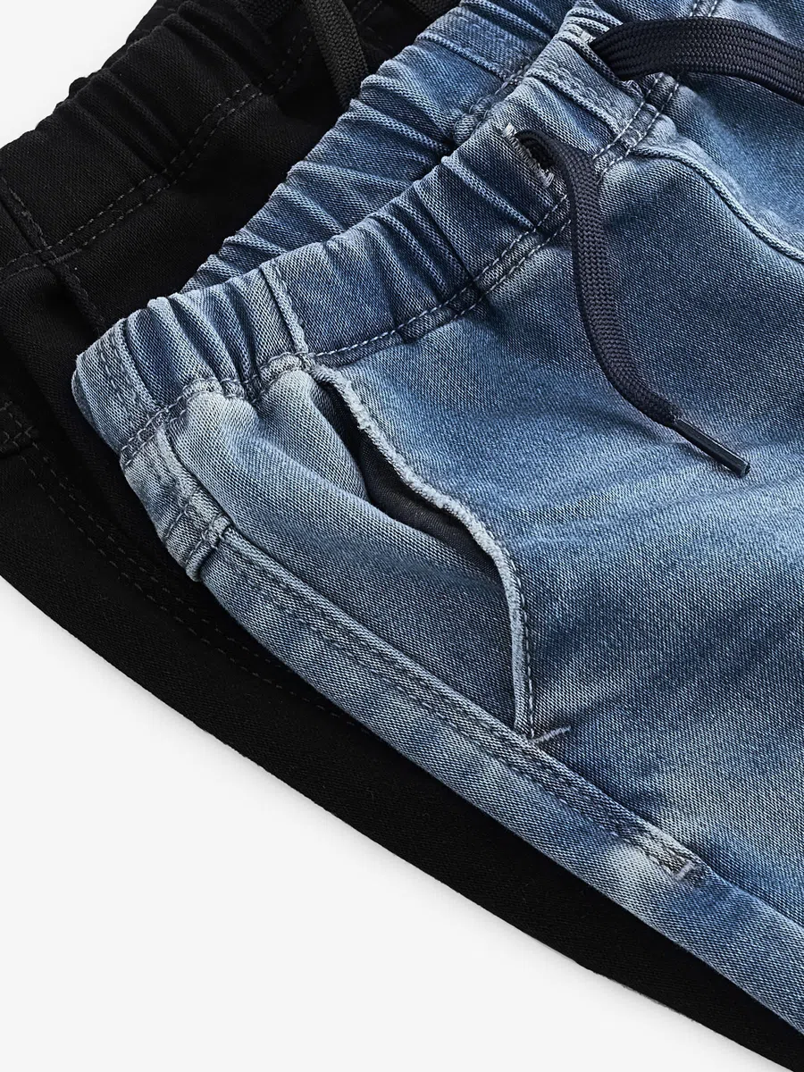 NEXT Ragazzo Confezione da 2 Jeans morbidissimi con Elastico in Vita