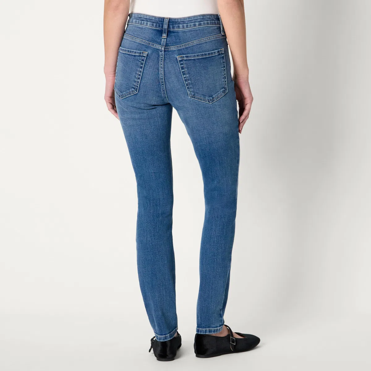 Amazon Essentials Donna Jeans Skinny Versatili, a Vita Media, Super Elasticizzati