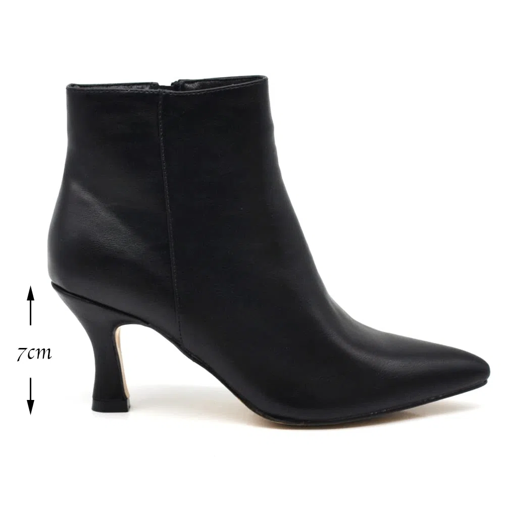 IF Fashion Tronchetti Stivali Stivaletti A Punta Scarpe da Donna Con Tacco MP413