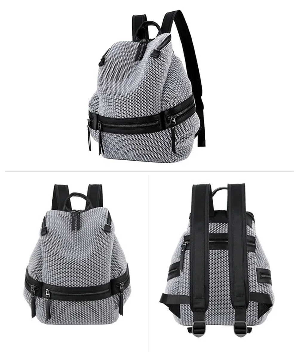BUKESIYI Donna Borsa Zaino Elegante Zainetto Borse a Tracolla Zaini Antifurto Zainetti 2024 PU Pelle IT78110 Grigio