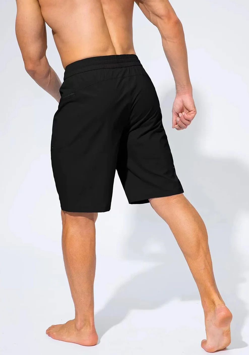 Tansozer Costume da bagno da uomo, ad asciugatura rapida, con chiusura lampo