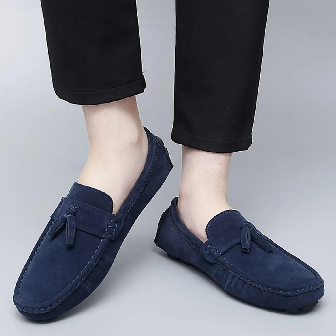 Uomo Pelle Scamosciata Penny Mocassini Comfort Scarpe da Guida Oxford Classico Penny Loafers Moda Pantofole 38-49 EU