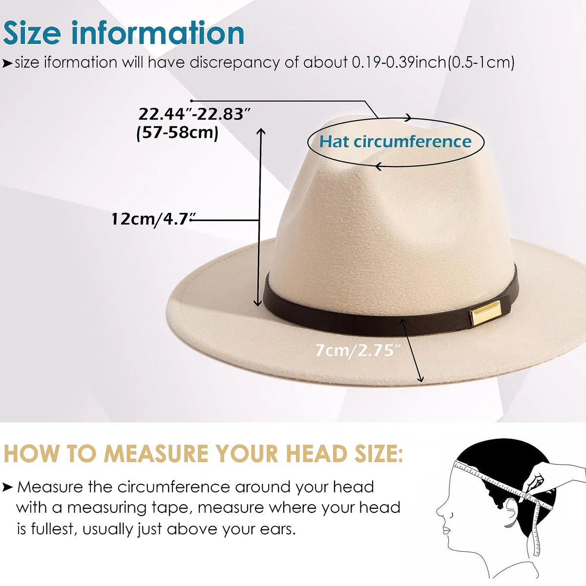 Wtt647, Cappello Fedora Uomo