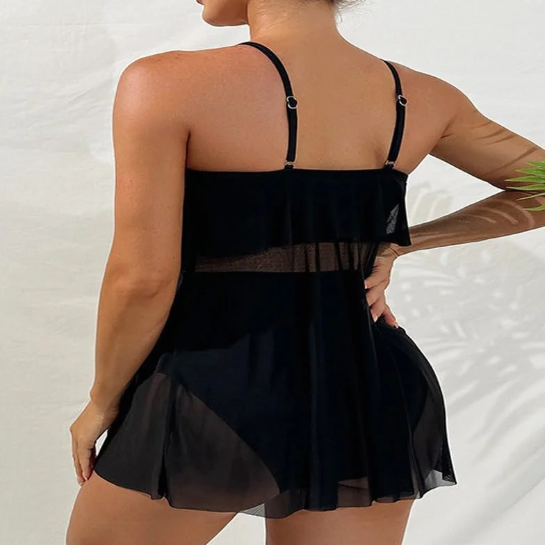 MGGMOKAY Set Tankini maternità, Costume da Bagno maternità con Spalline Regolabili