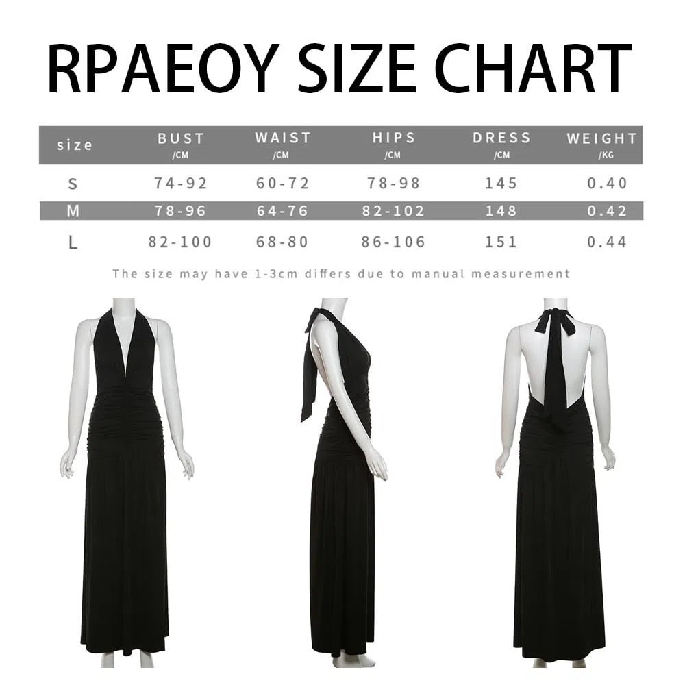 Vestito Donna Elegante Maxi Lunga Profondo Scollo a V Schiena Scoperta Sexy Spacco Abito Slim Festa Cocktail da Damigella della Sera e Cerimonia Matrimonio