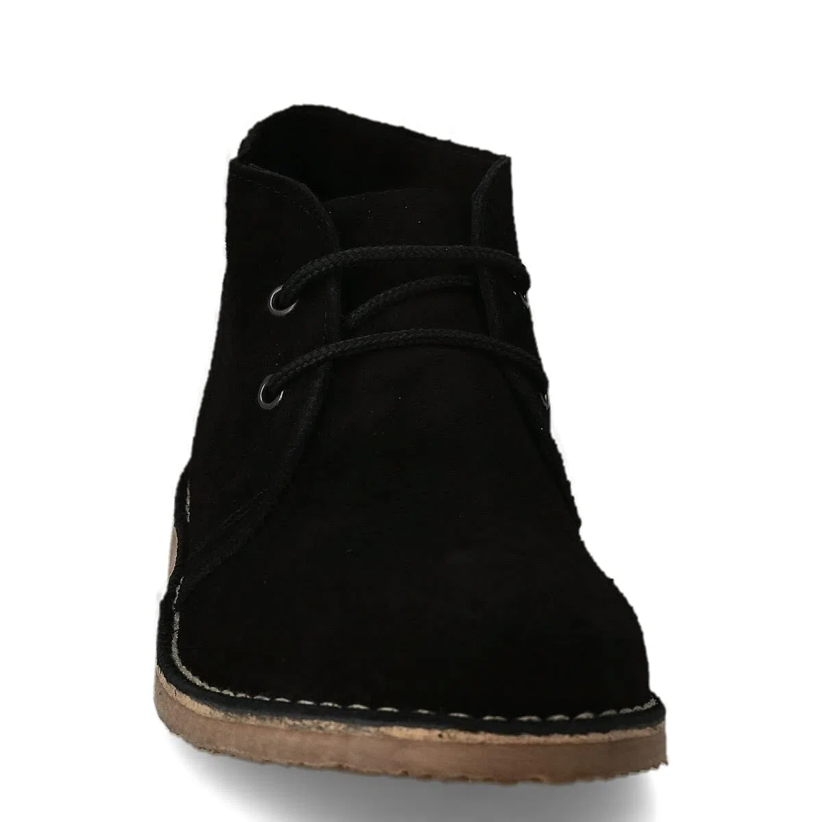 Stivali Stivaletti Safari Deserto in Pelle per Uomo e Donna. Fatto in Spagna. Scarpa Chukka in Crosta di Pelle Sport. Chiusura con Lacci. Suola in Gomma