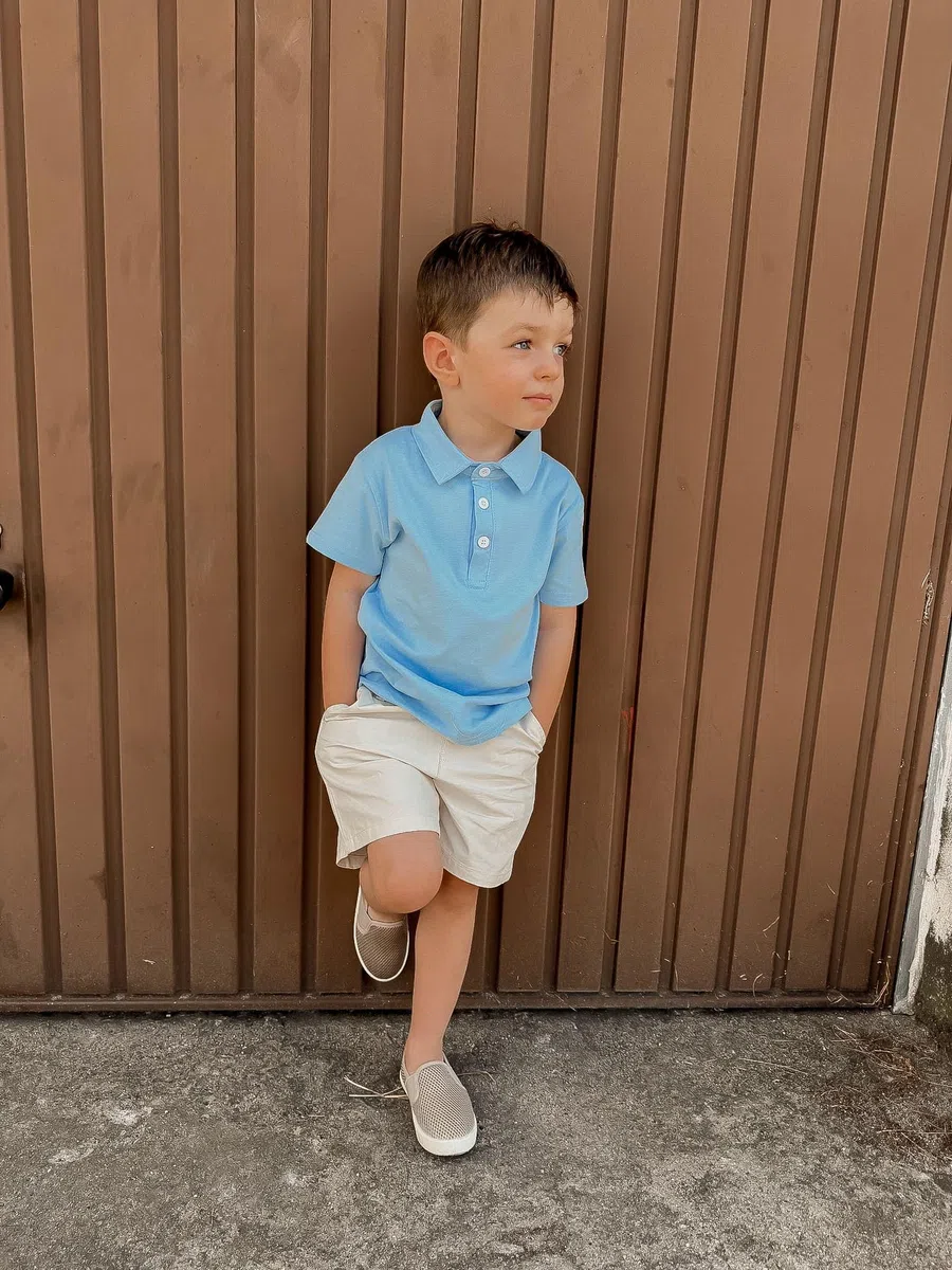 Volunboy Completi Estivi Bambino, Set di Polo Shirt a Maniche Corte e Pantaloncini per Neonato Ragazzi 1-6 anni
