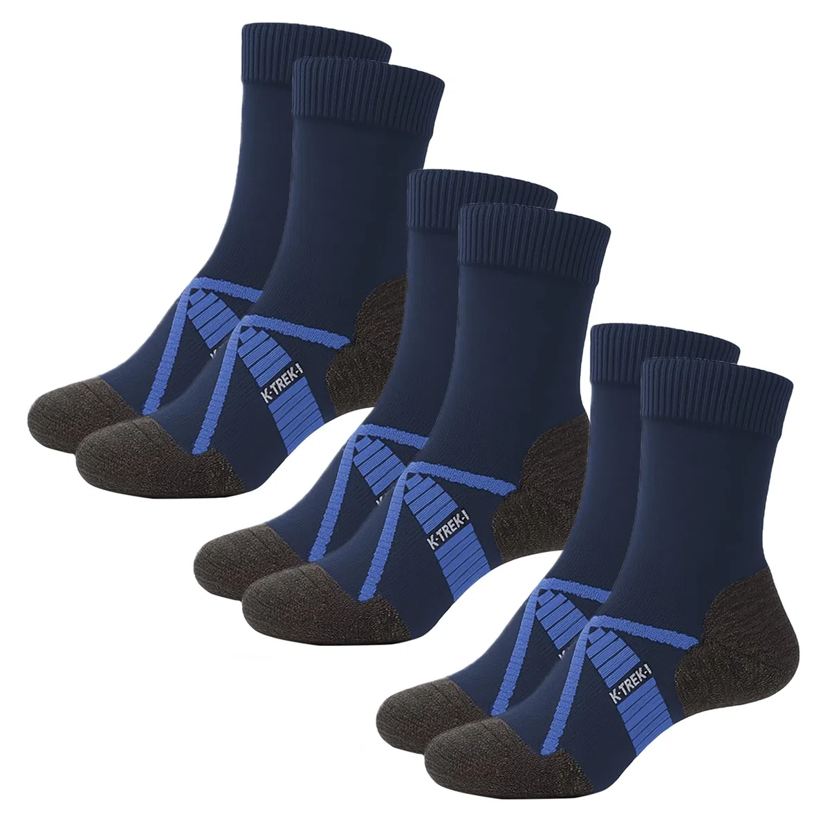 Kaiera - Trek Light – 3 Paia di Calze da Trekking Leggere in Lana Merino, Traspiranti, Made in Italy, Ideali per Hiking Estivo