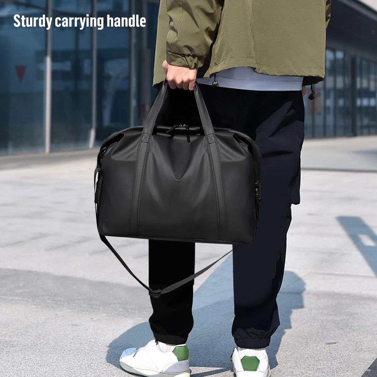 Bagaglio a Mano 40x30x20 Borsa da cabina Ryanair, Borsa da Viaggio in Pelle PU con Tracolla, Borsone da Viaggio per Uomo e Donna