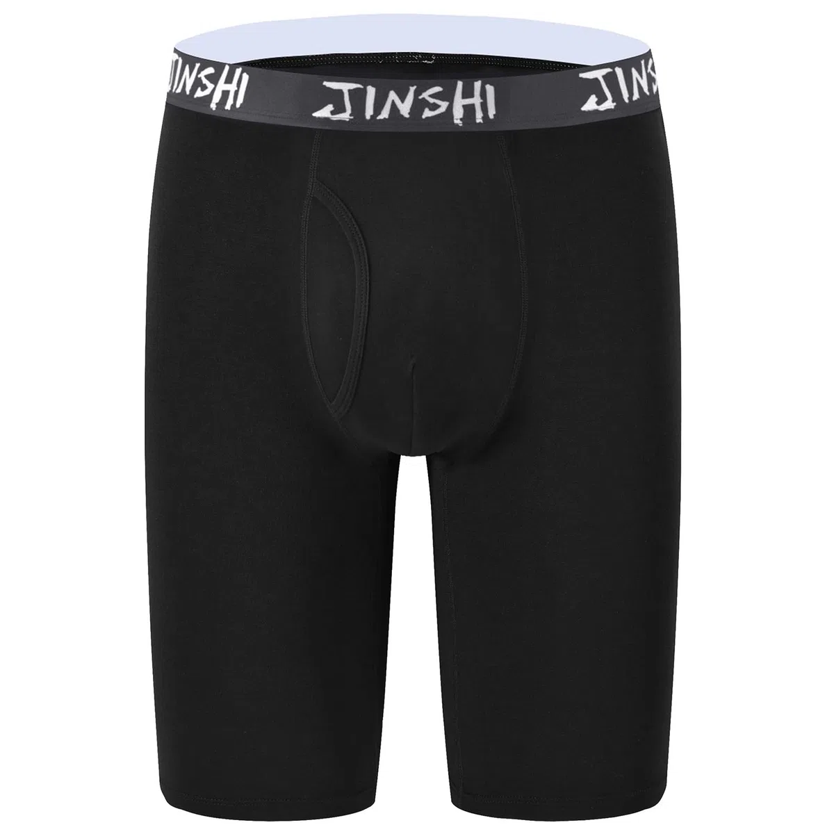 JINSHI Boxer Lungo Uomo Mutante Intimo Sportivo Pantaloncini Microfibra Slip Trunk Pacco a Gamba Extra Lunga