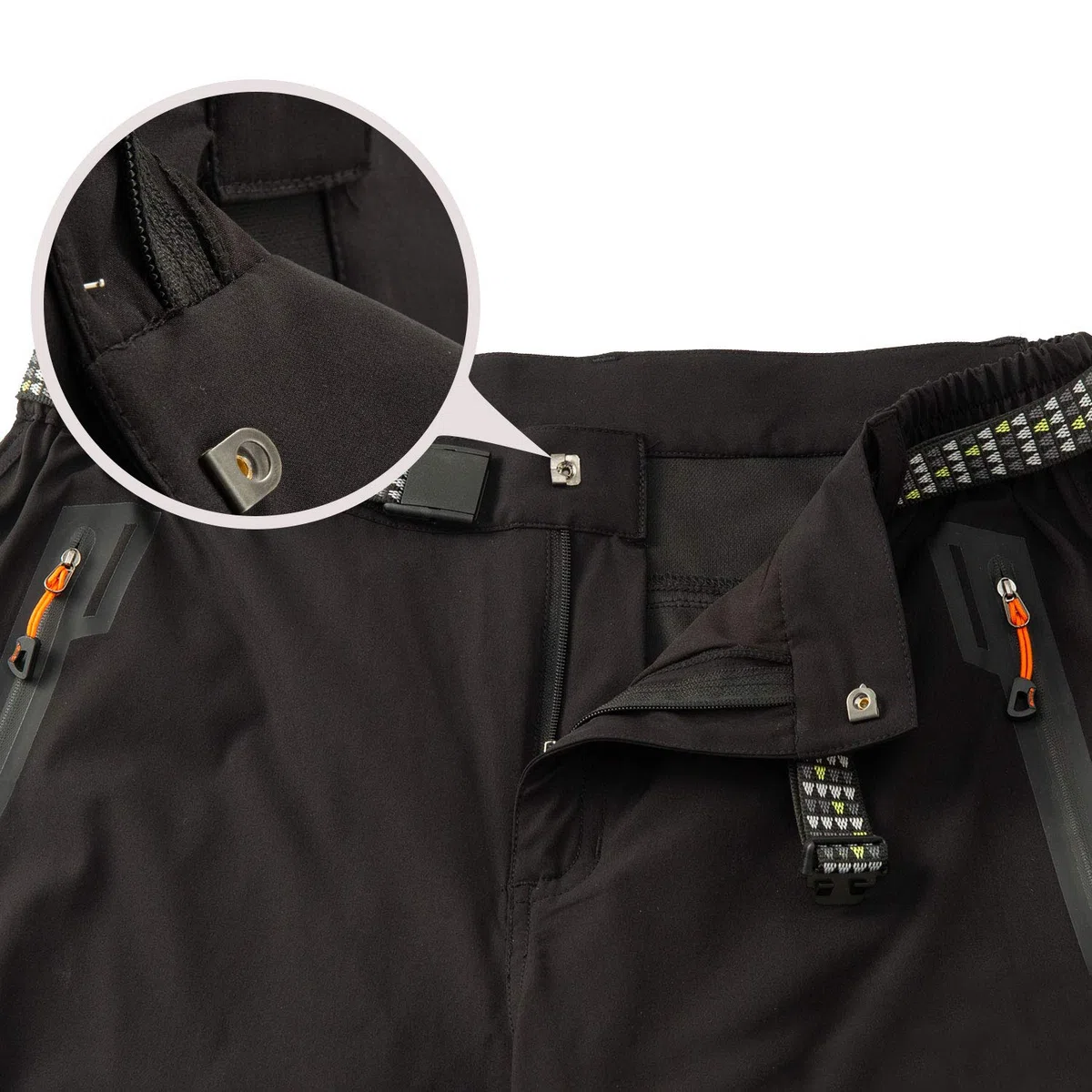 Pantaloni da Passeggio Traspiranti all'aperto da Uomo Pantaloni Tattici Antivento Leggeri Pantaloni da Trekking in Vita Elastica con Tasche con Cerniera