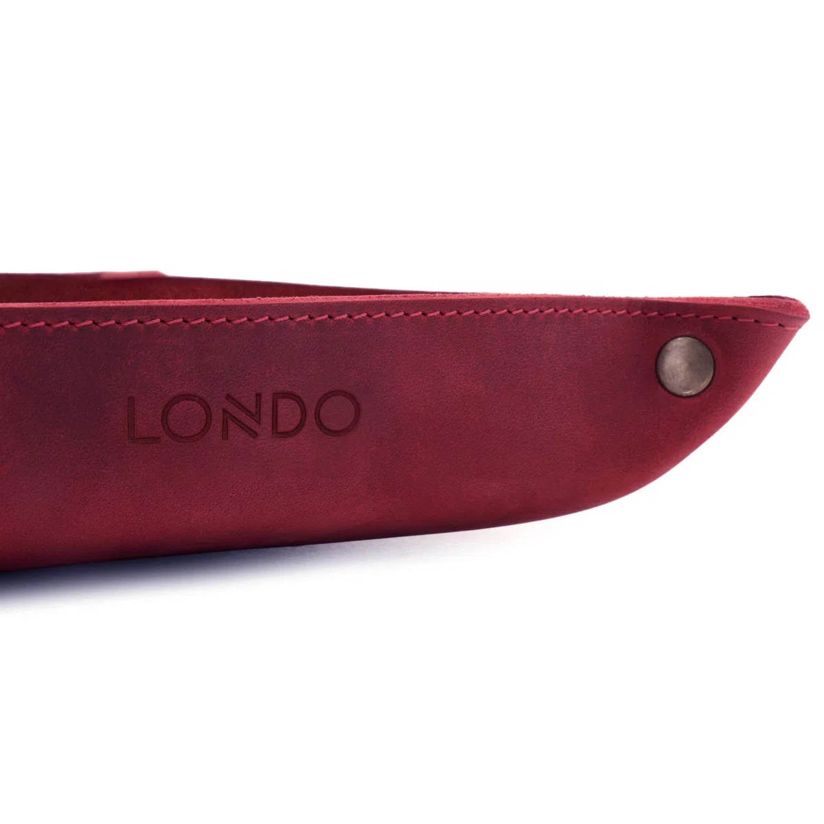 Londo Vassoio Organizer in Vera Pelle - Organizzatore - Pratico Contenitore per Portafogli, Orologi, Chiavi, Monete, Telefoni Cellulari e Attrezzature per Ufficio