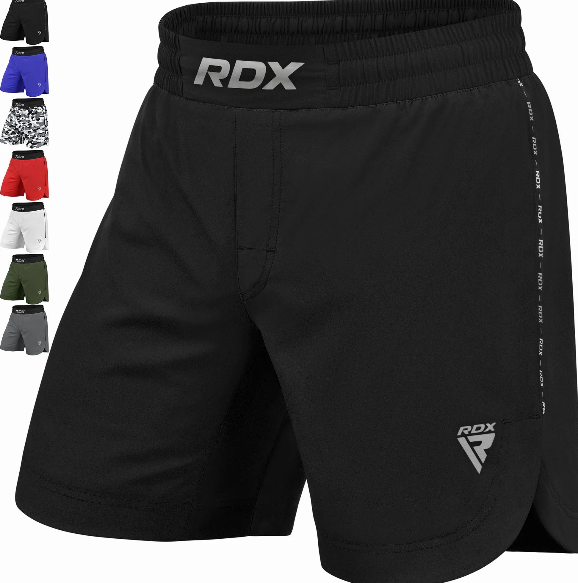 RDX MMA Pantaloncini per Allenamento e Kickboxing - Shorts per la Arti Marziali, Grappling, Boxe, Cage Fight - Grande Short per BJJ e Muay Thai, Fitness Palestra, Combattimento Sportivi