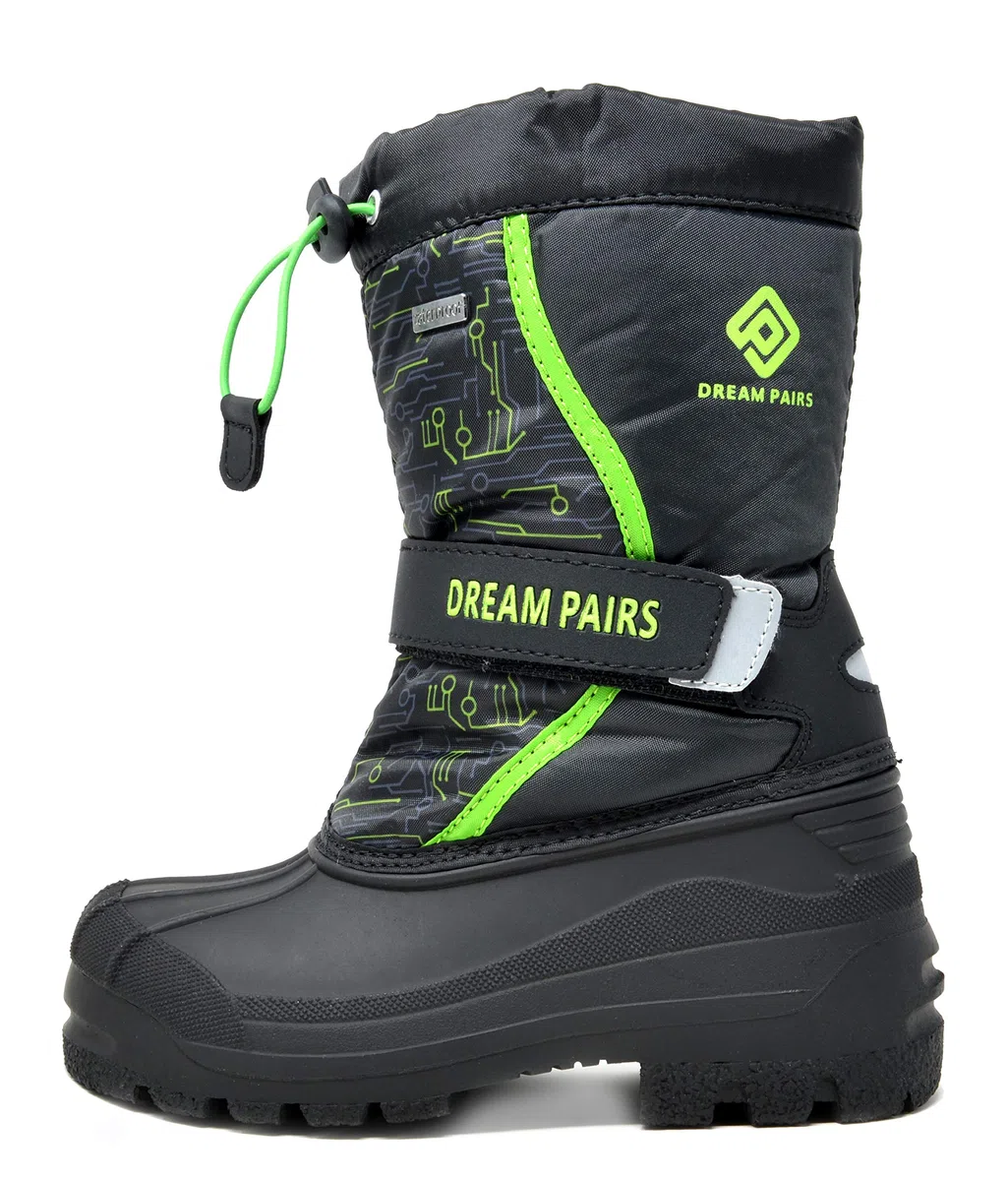 DREAM PAIRS Kids Bambino Bambina Stivali da Neve Impermeabile Invernali Stivali Caldi Foderati in Pelliccia Sintetica per Ragazzi e Ragazze