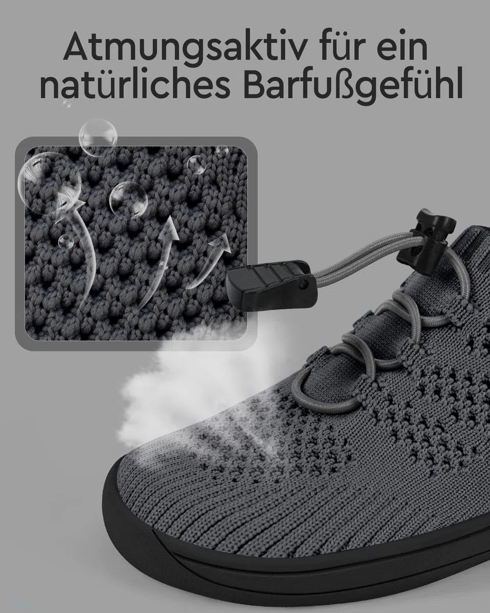 Scarpe A Piedi Nudi per Bambini A Punta Larga Knit Boys Girls Slippers Minimal Toddler Walking Shoes Minimalista Traspirante