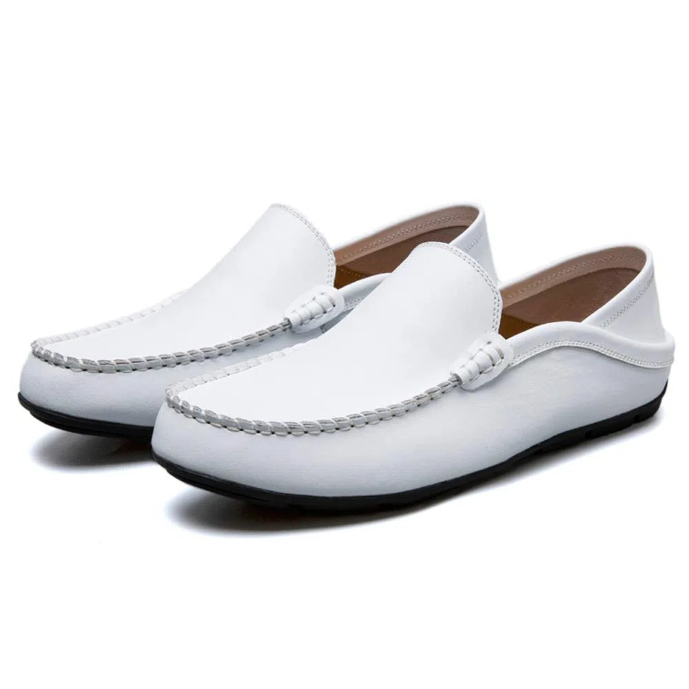 Mocassini Uomo Pelle Estivi Pantofole Casual Eleganti Slip On Scarpe da Guida Scarpe da Barca Classic Loafers
