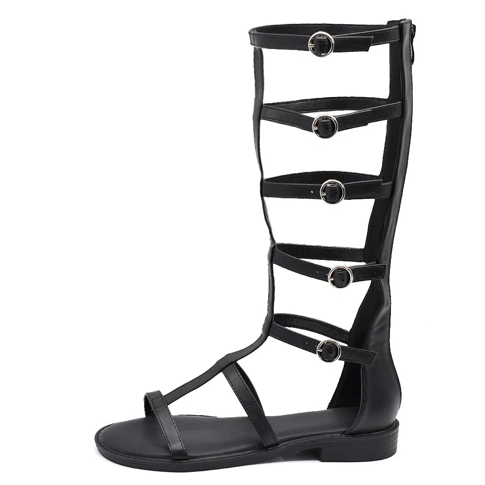 IF Fashion Scarpe Stivali Estivi Sandali Gladiatore da Donna Stringati Schiava Y918