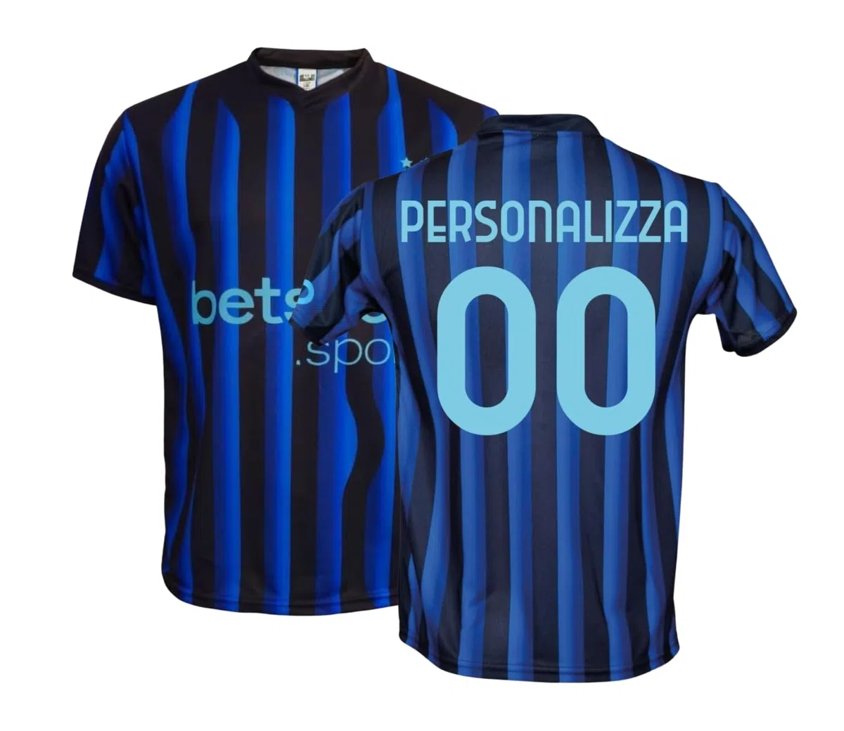 Maglia Inter Personalizzata Replica Ufficiale Autorizzata 2025-2026 Bambino (Taglie-Anni 2 4 6 8 10 12) Adulto (S M L XL XXL)