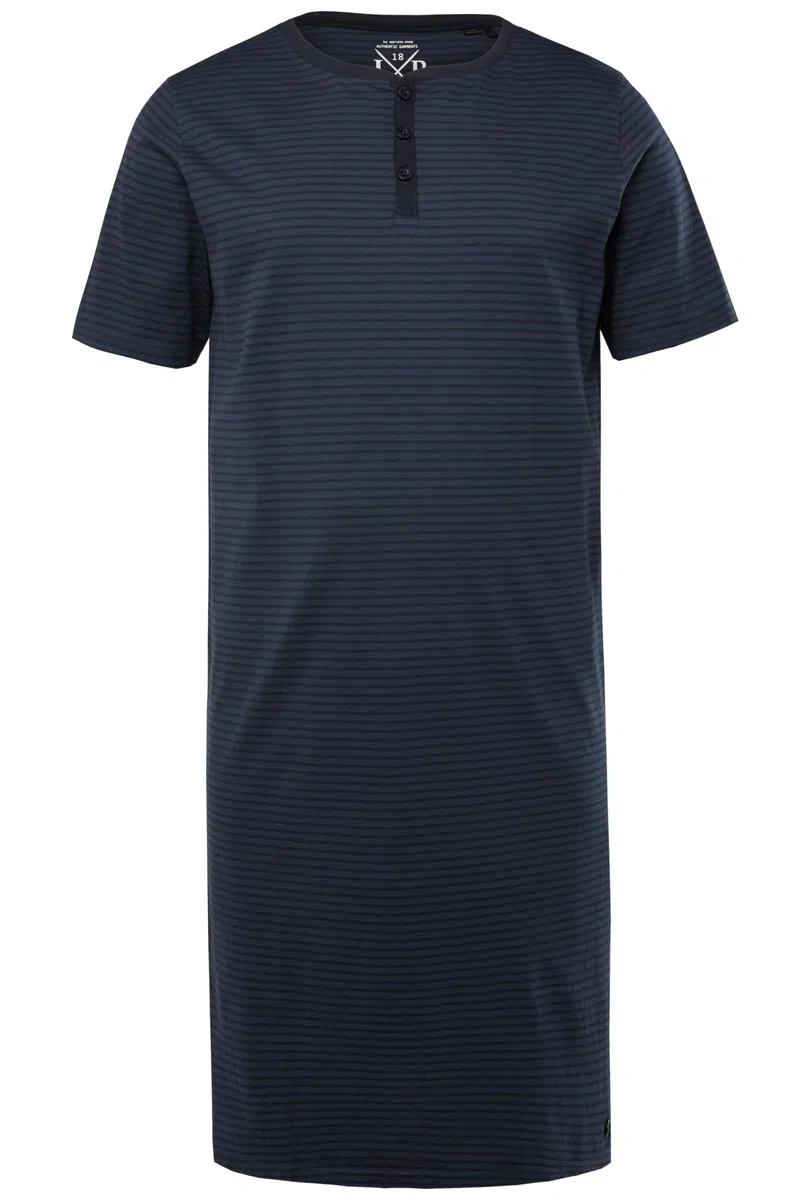 JP 1880 Camicia da Notte a Righe con abbottonatura sullo Scollo 826709