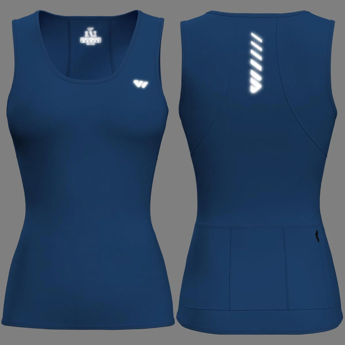 Lo.Gas, maglia da ciclismo da donna, senza maniche, traspirante, per ciclismo, mountain bike, sport, da donna, 4 tasche