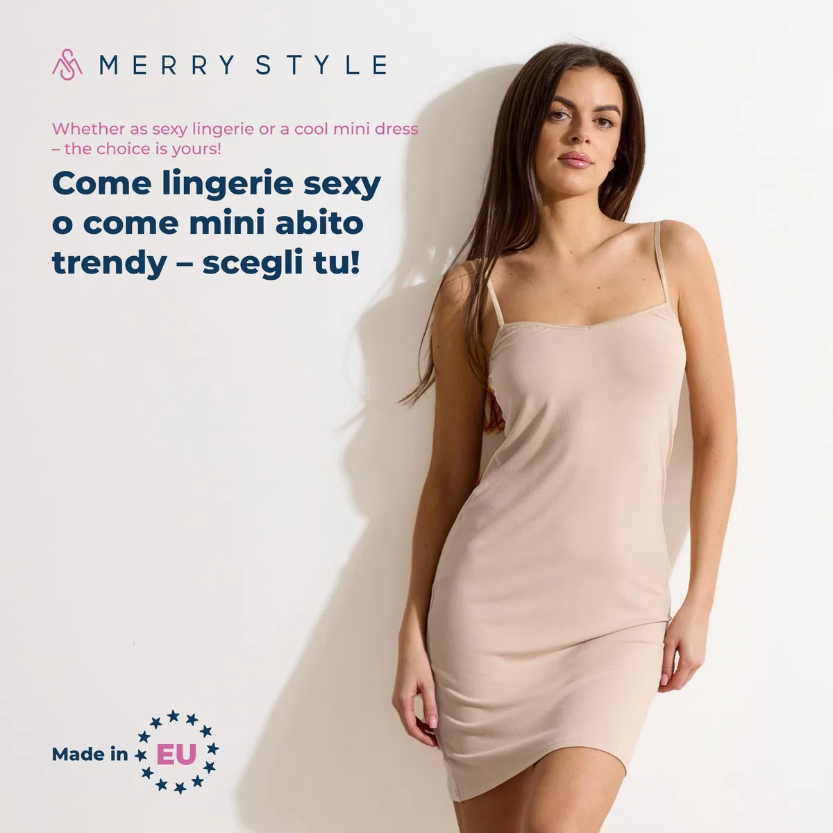 Merry Style Abitino Sottoveste Donna 2Pack MS10-203