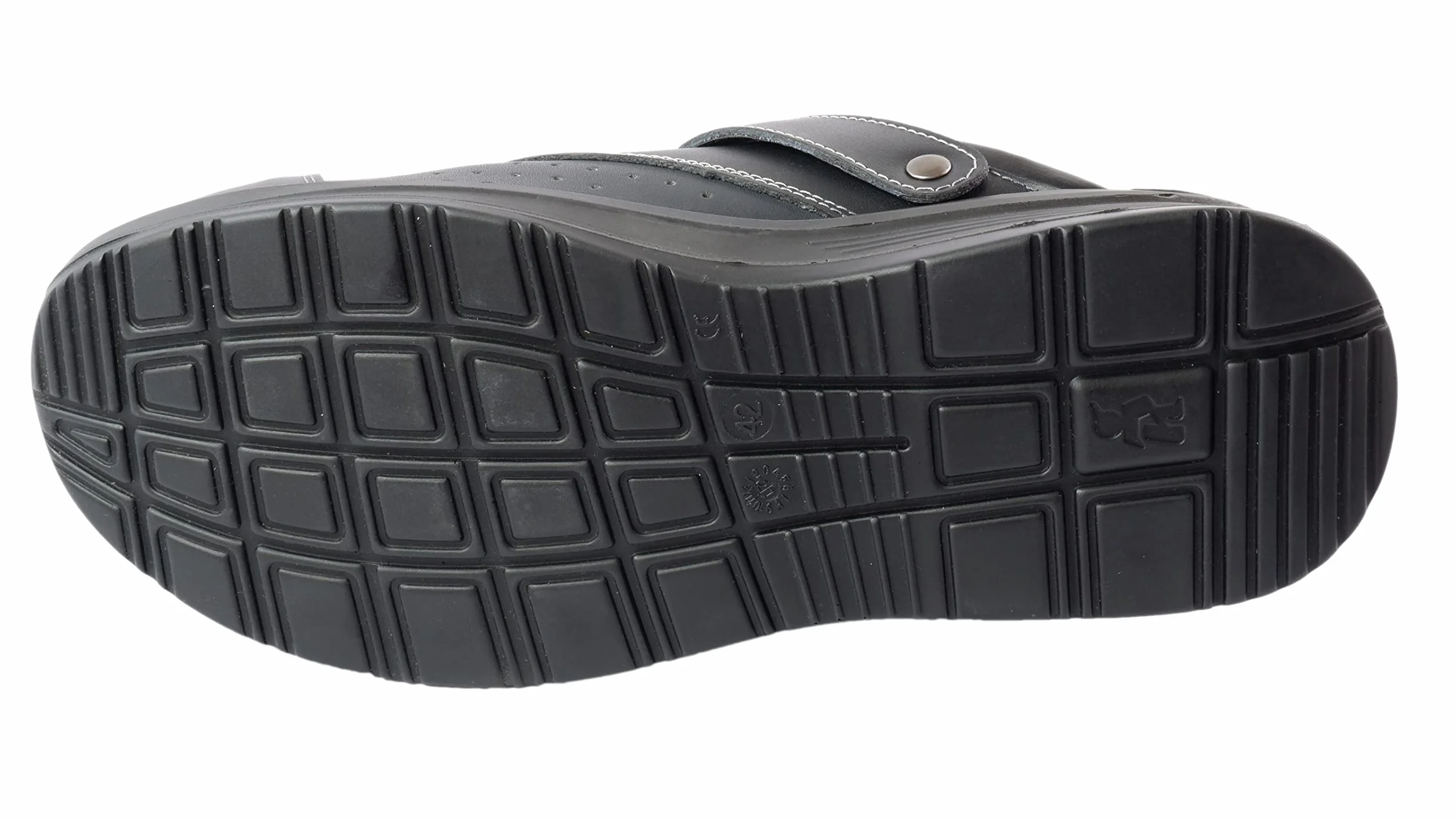 EUROROUTIER Work Slipper, Ciabatta in Pelle con Cinturino Girevole e Fibbia in Metallo OB A-E-FO-SRC