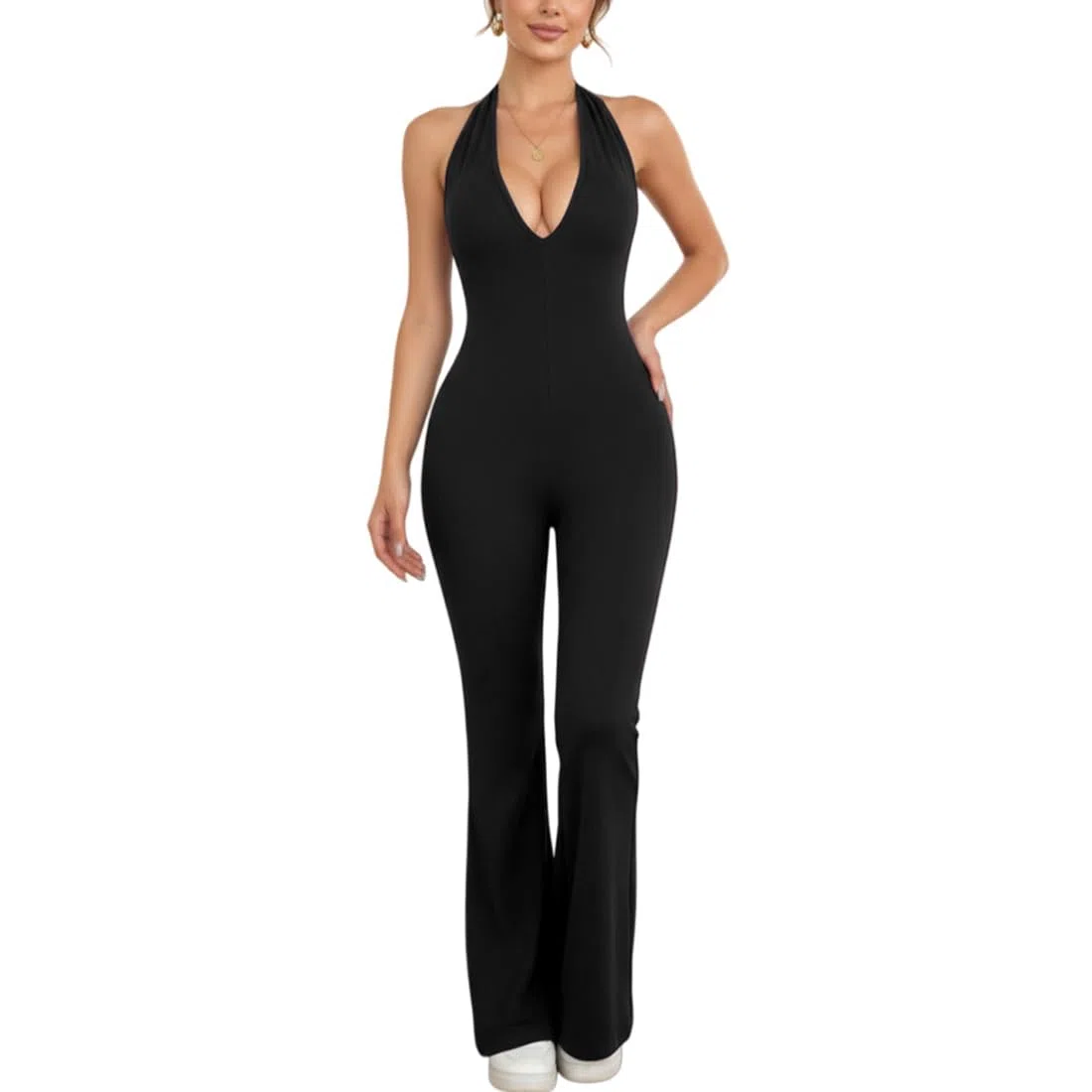 Tuta Intera Donna Aderente Yoga Jumpsuit Sexy Senza Manica Bodysuit Tutina Elegante Elastico Rompers Gym One Piece Palestra Bodysuit