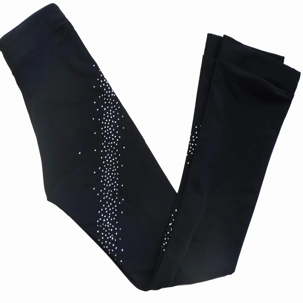 LIUHUO Pantaloni di Pattinaggio sul Ghiaccio Ragazze praticanti Stivali Sottili Pantaloni Stretti Pantaloni Lunghi per l'acqua Pattinaggio Bambini