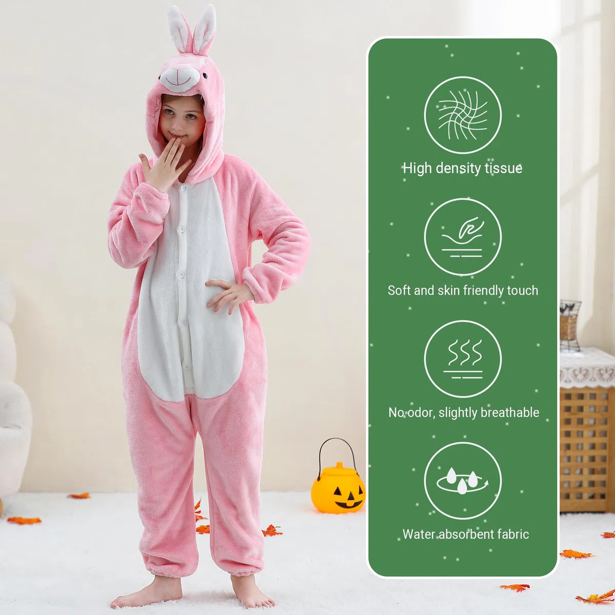 HAHASHOW Pigiama Bambini Tuta Onesie Bambina Onesie con Capucha in Morbido Ragazze Ragazzi Cartone Animato Animali Costumi Cosplay Carnevale Halloween 3-12 Anni