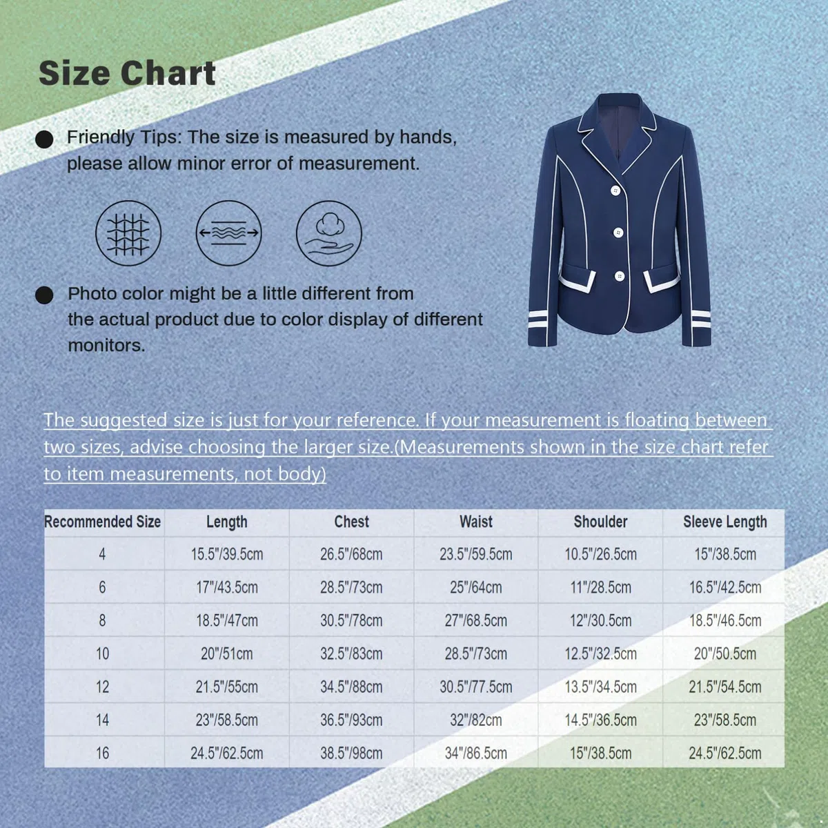 dPois Giacca da Competizione Bambina Giacche da Equitazione Concorso Maniche Lunghe Capispalla da Torneo con Bottoni Blazer Competition Jacket Giacca da Equestre
