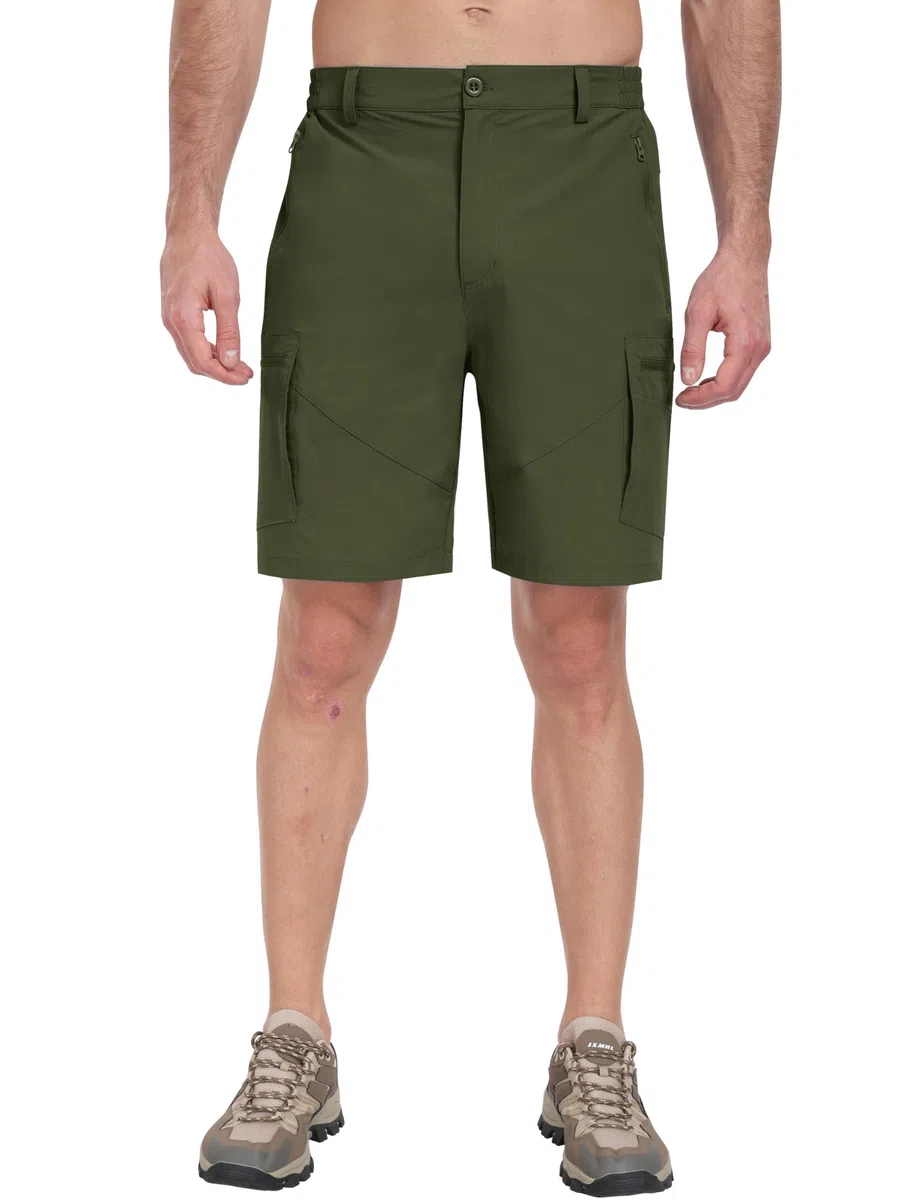 MoFiz Pantaloncini Cargo Uomo Pantaloncini da Trekking Pantaloni Corti Bermuda Golf Sportivi Leggeri Asciugatura Rapida Pantaloncini Escursionismo con 5 Tasche