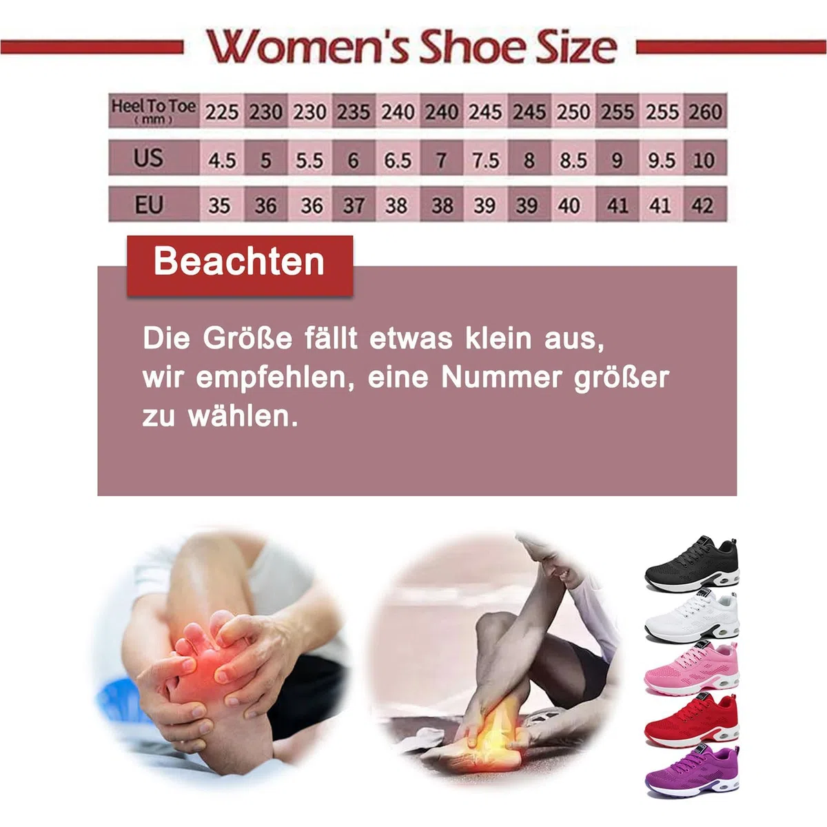 Scarpe ergonomiche per alleviare il dolore, scarpe ergonomiche per alleviare il dolore, leggeri e non-slip trainers, comode in pelle per attività all'aperto e uso quotidiano