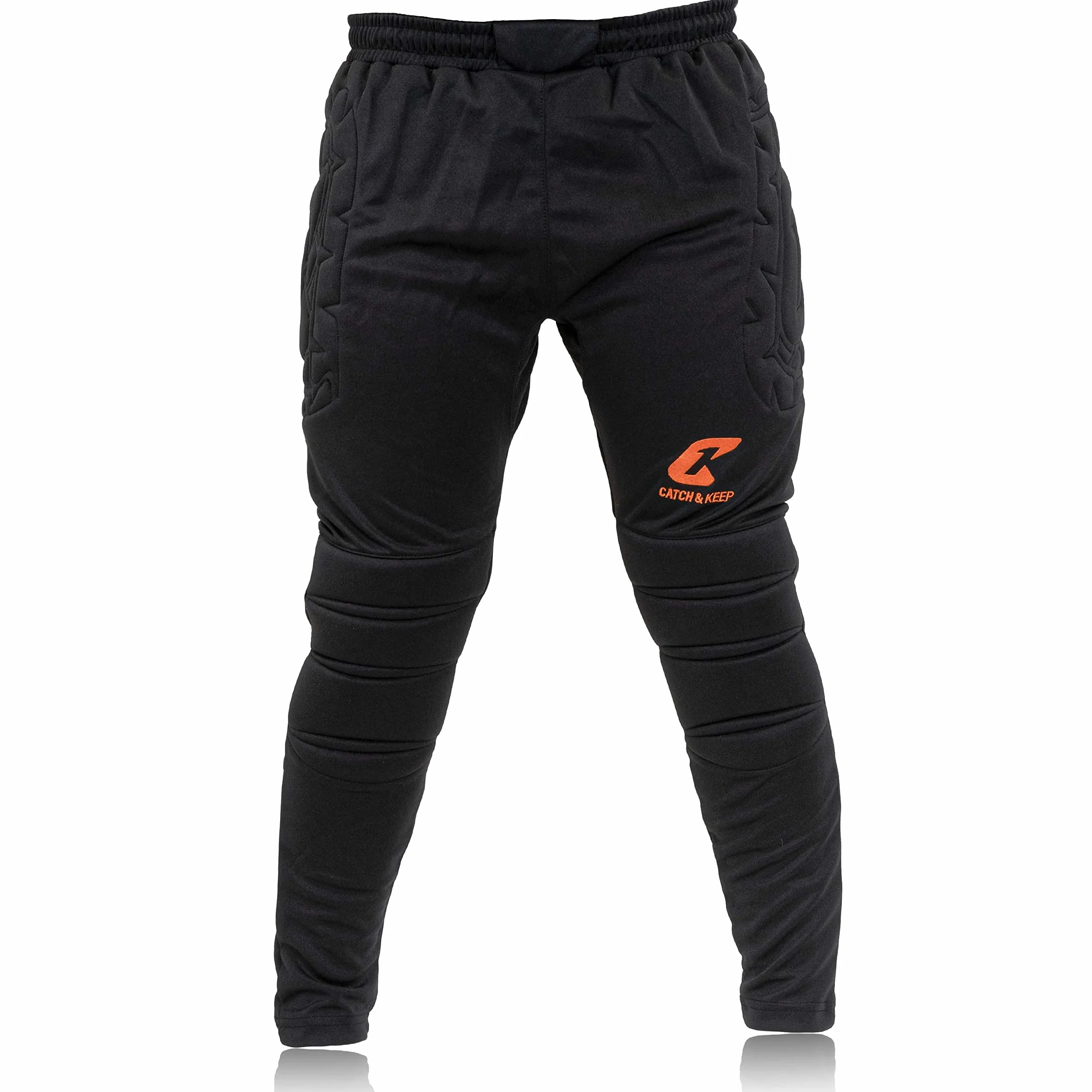 CATCH & KEEP Pantaloni Portiere Lunghi con Protezione - Pantaloni Portiere Imbottiti Premium - Abbigliamento portieri per Uomini, Donne e Bambini - Comodi e Imbottitura Protettiva