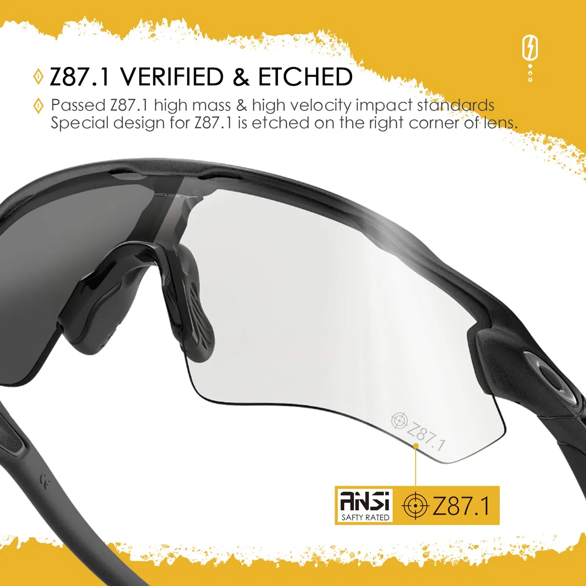 ANSI Z87.1 - Lenti di ricambio compatibili con Oakley Flak 2.0 OO9295